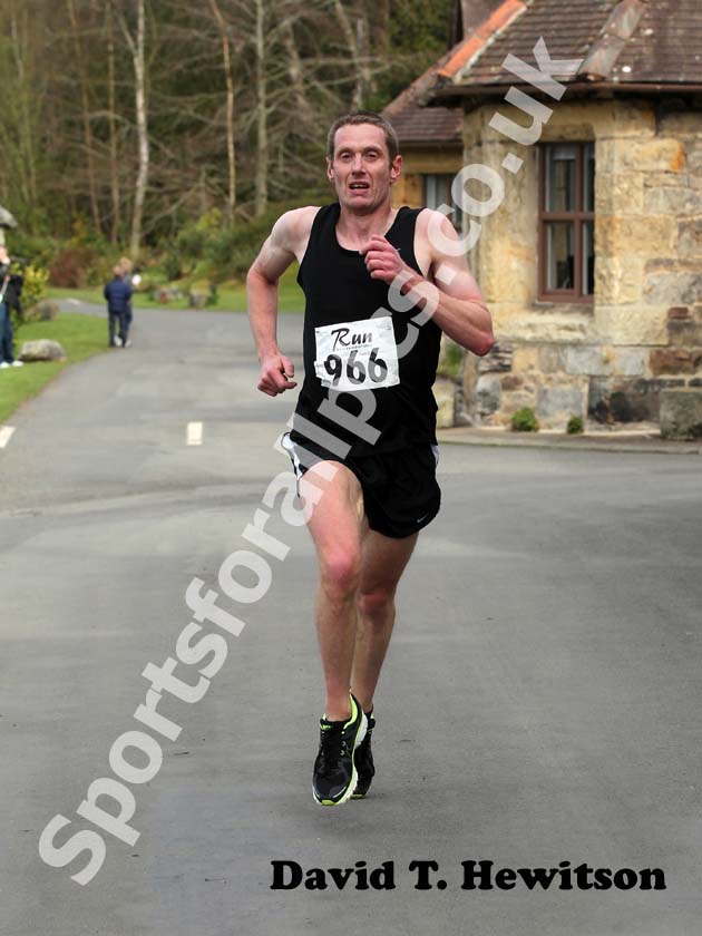No 966 in the 2012 Run Northumberland 10k Road Race, Cragside, Rothbury, Northumberland.